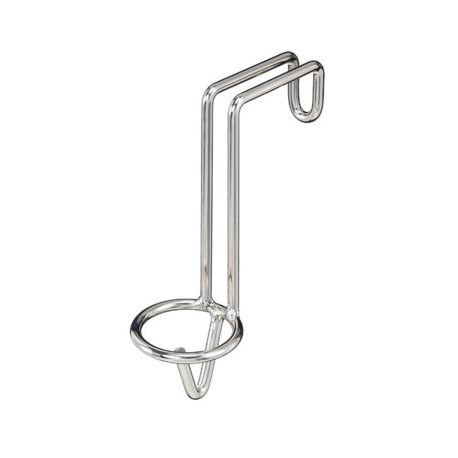 Portable Wire Bucket holder with white background.