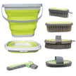 Professional's Choice Tail Tamer Grooming Kit with Collapsible Bucket Lime