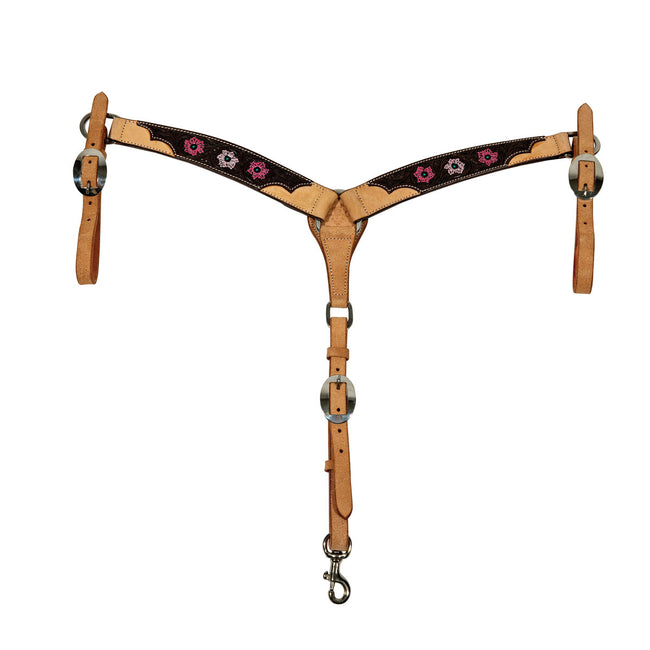 Professional's Choice Breastcollar Pink Flower Pony
