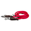 Tabelo® Round Poly Event Reins With Scissor Snaps in red