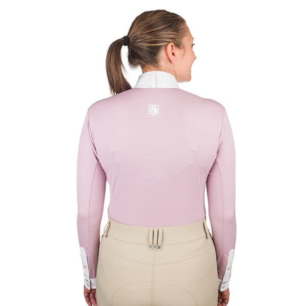 ROMFH® Classic Show Shirt Long Sleeve in soft plum back view