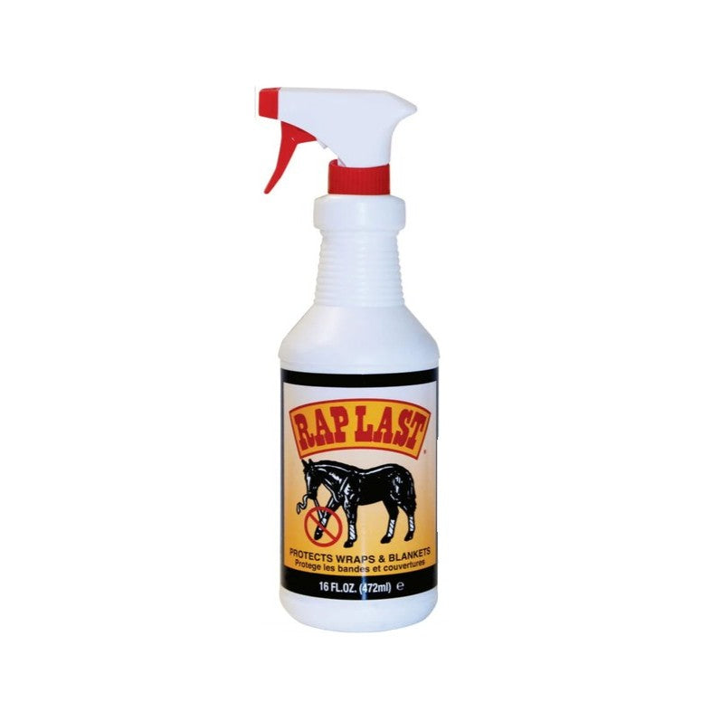 16 ounce Spray bottle with a label Raplast® Stop Chewing Horse Spray
