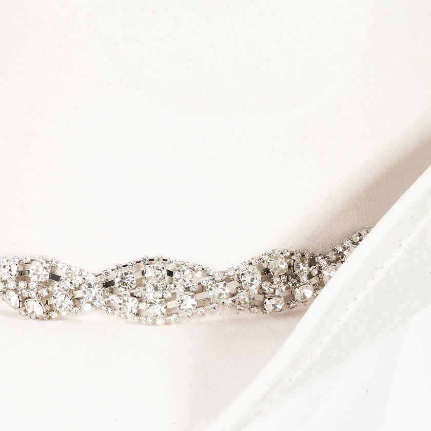 Rhinestone Chain Strap Western Cowboy Hat rhinestone detail