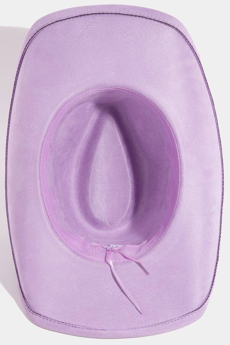 Rhinestone Link Western Cowboy Hat inside detail