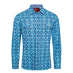 Rodeo Clothing - Men's Aztec Print Authentic Western Shirt With Snap Buttons Front view 