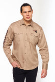 Rodeo Embroidered Logo Shirt - Khaki
