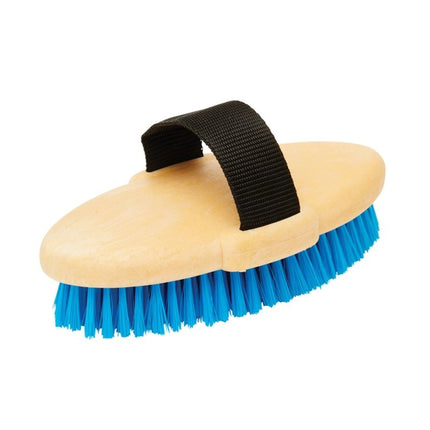 Roma® Brights Body Brush with aqua bristles and black nylon handle