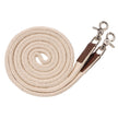 Royal King Deluxe Flat Roping Reins White