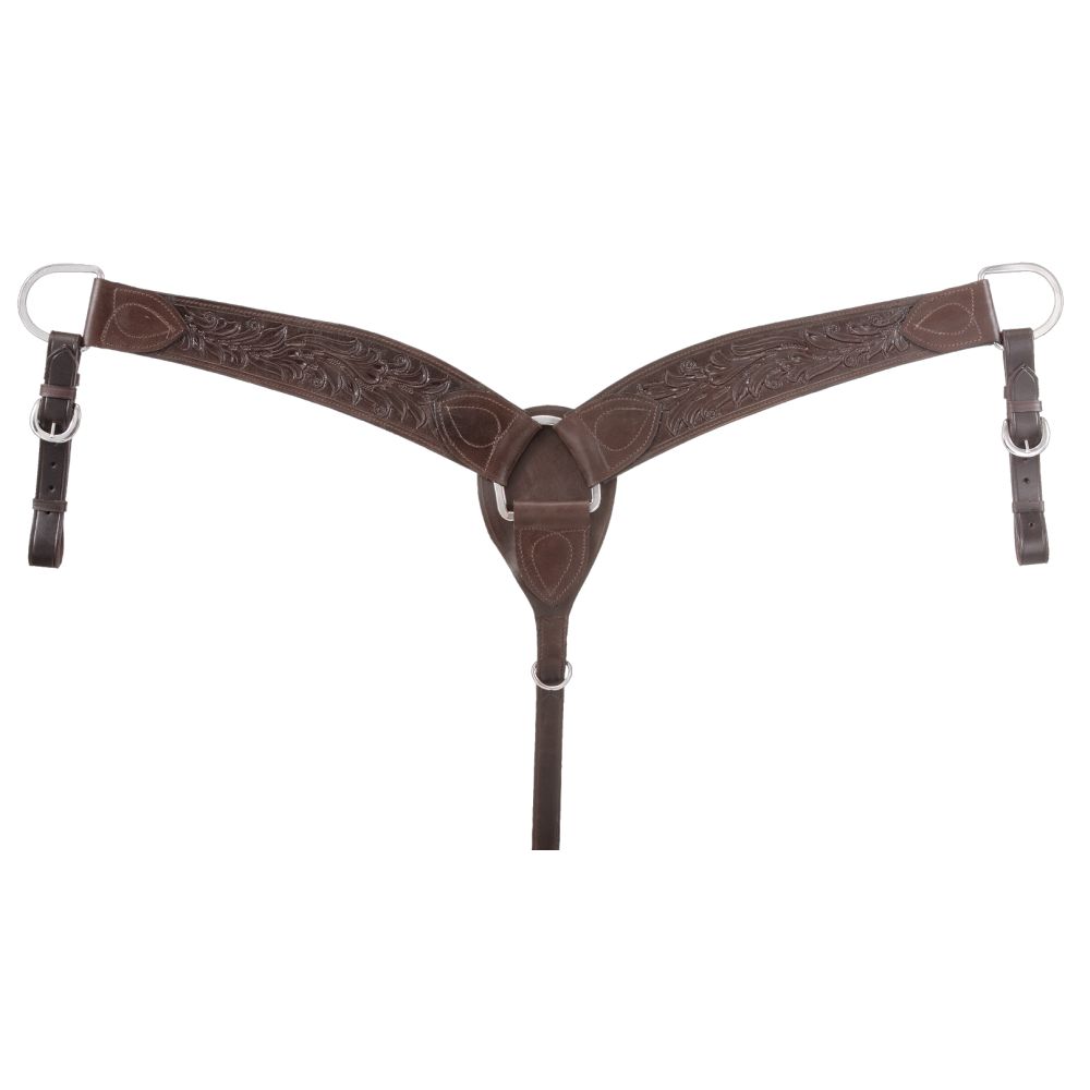 Royal King Floral Carved Breastcollar dark oil