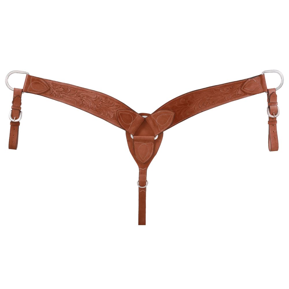 Royal King Floral Carved Breastcollar light chestnut