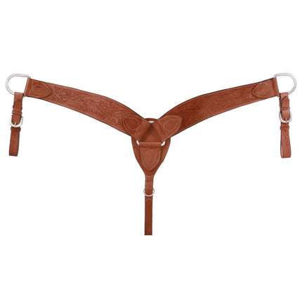 Royal King Floral Carved Breastcollar light chestnut