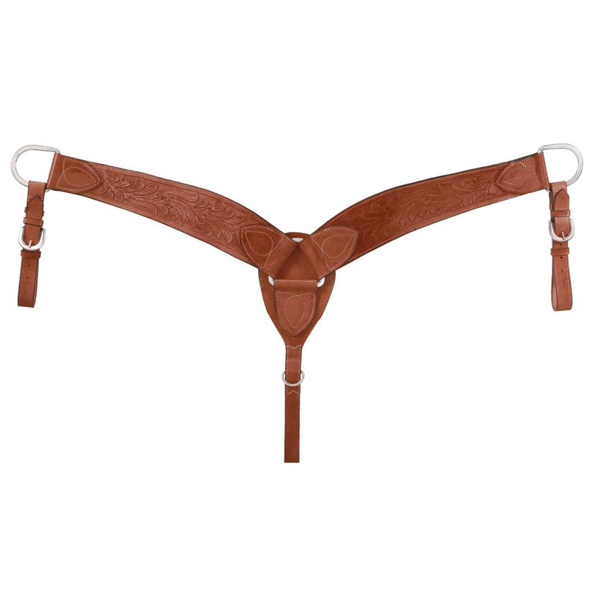 Royal King Floral Carved Breastcollar light chestnut