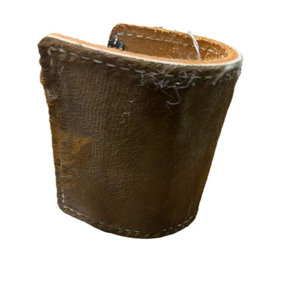 SIT Brown Cowhide Koozie 