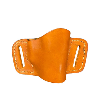 SIT Leather Pistol Belt Holster light brown