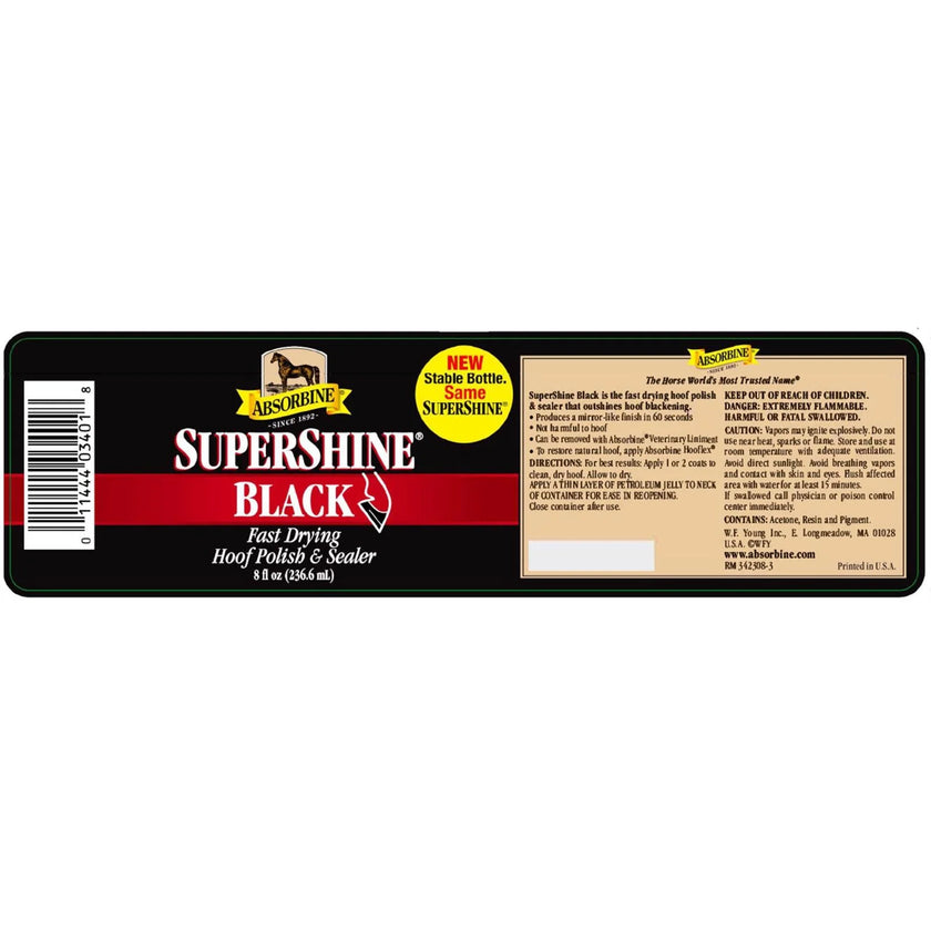 Supershine® Hoof Polish And Sealer black label