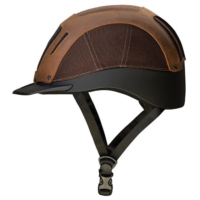 Sierra™ Riding Helmet side view of brown