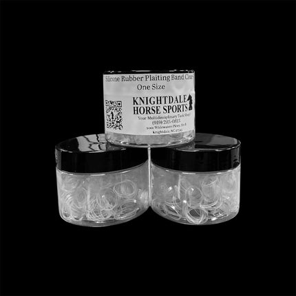 3 Jars of Silicone Braiding Rubber Bands
