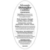 Silverado Detangler Conditioner back label