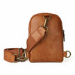 Snaffle Bit Crossbody Phone Bag Brown back view