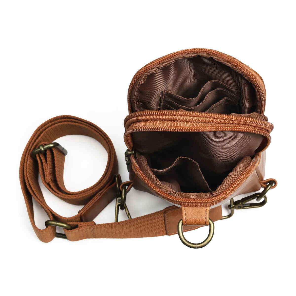 Snaffle Bit Crossbody Phone Bag inside view