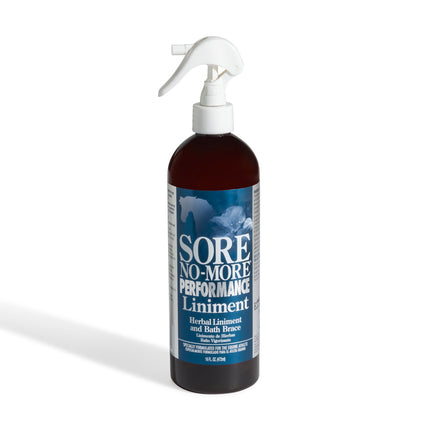 Sore No More Performance Liniment 16 oz bottle front label