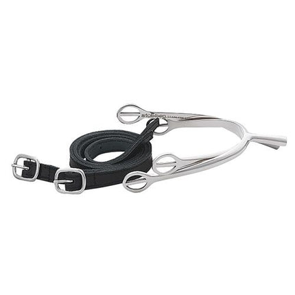 Stübben Prince of Wales Spur Set - spurs and black leathers