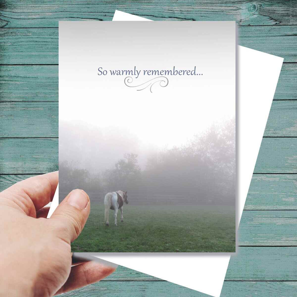 Sympathy Card - So Warmly Remembered...
