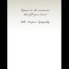 Sympathy Greeting Card - Thinking of You with text 'Rejoice in the memories that fill your heart. With Deepest Sympathy' on a white background.