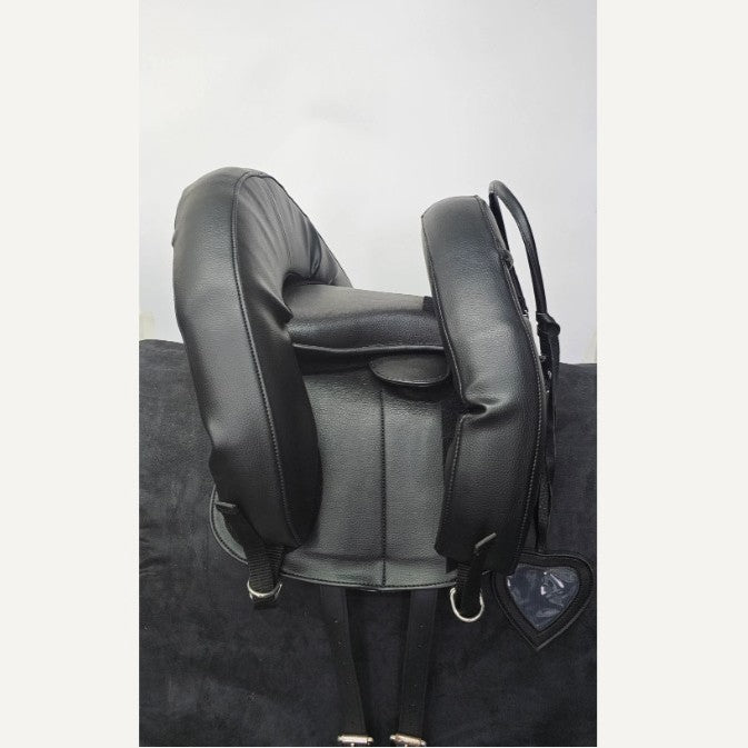 KHS CONSIGNMENT Inky Dinky Treeless Saddle - Black Synthetic