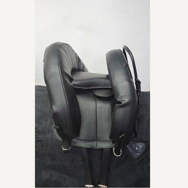 KHS CONSIGNMENT Inky Dinky Treeless Saddle - Black Synthetic