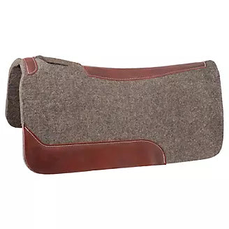 Tough1® Wool Saddle Pad w/Wear Leathers