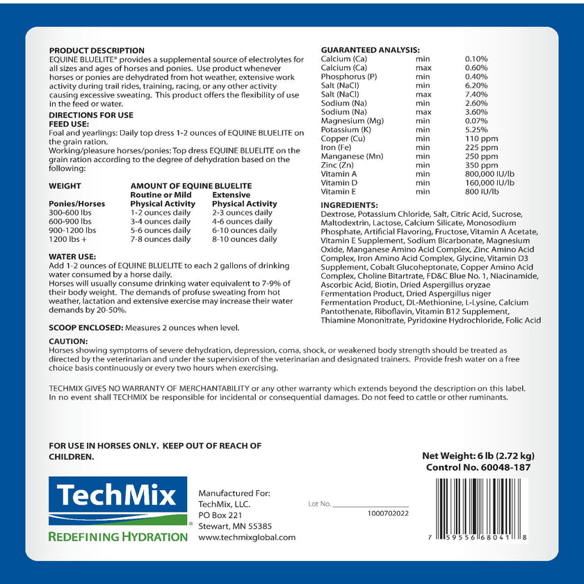 TechMix Equine BlueLite® Electrolytes