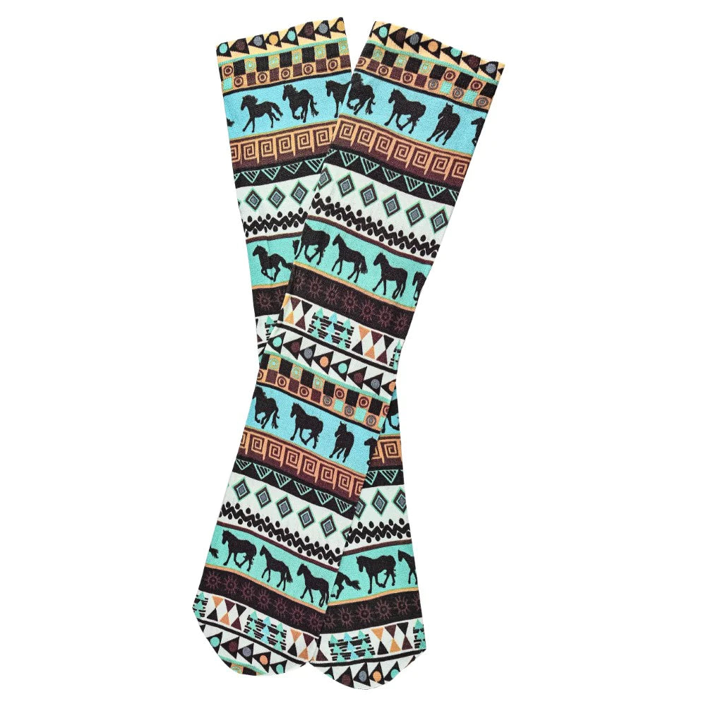 AWST Int'l Tribal Horses Socks