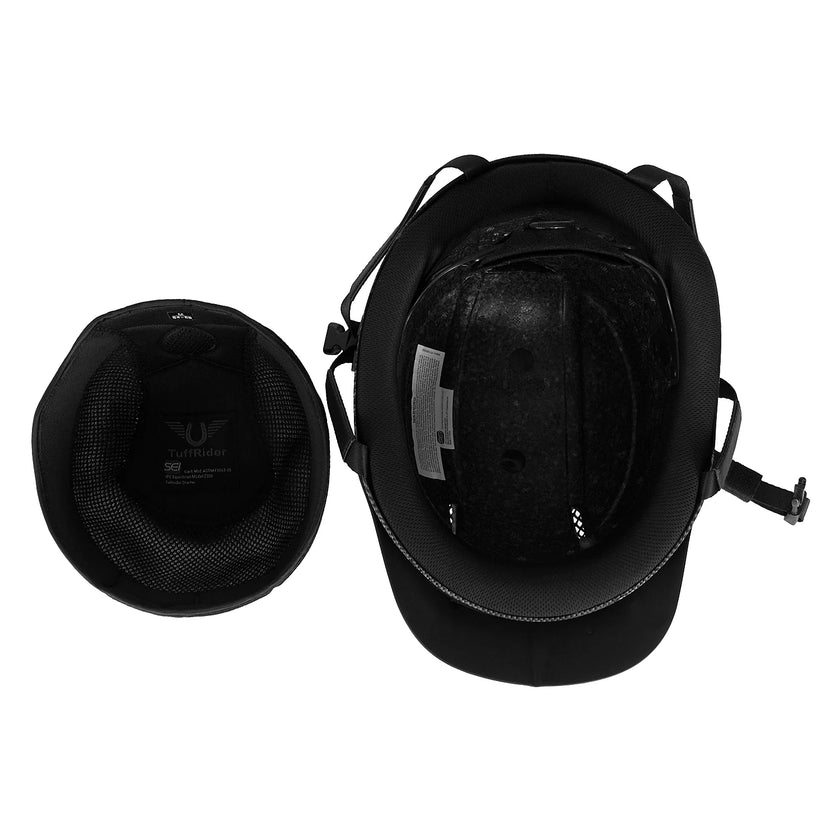 TuffRider® Starter Carbon Fiber Print Helmet