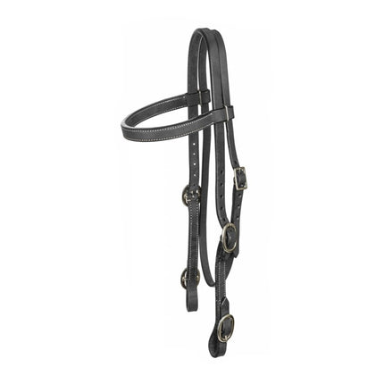 Tabelo® Browband Headstall Buckle Ends in black