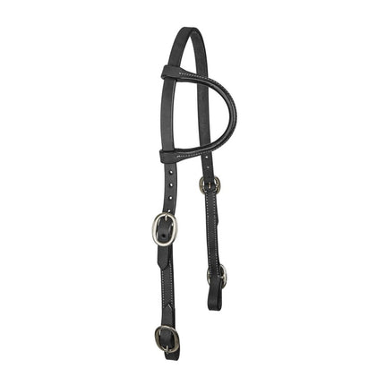 Tabelo Single Ear Headstall Buckle Ends Black