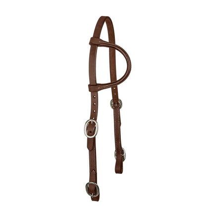 Tabelo Medium Oil Single Ear Headstall Buckle Ends
