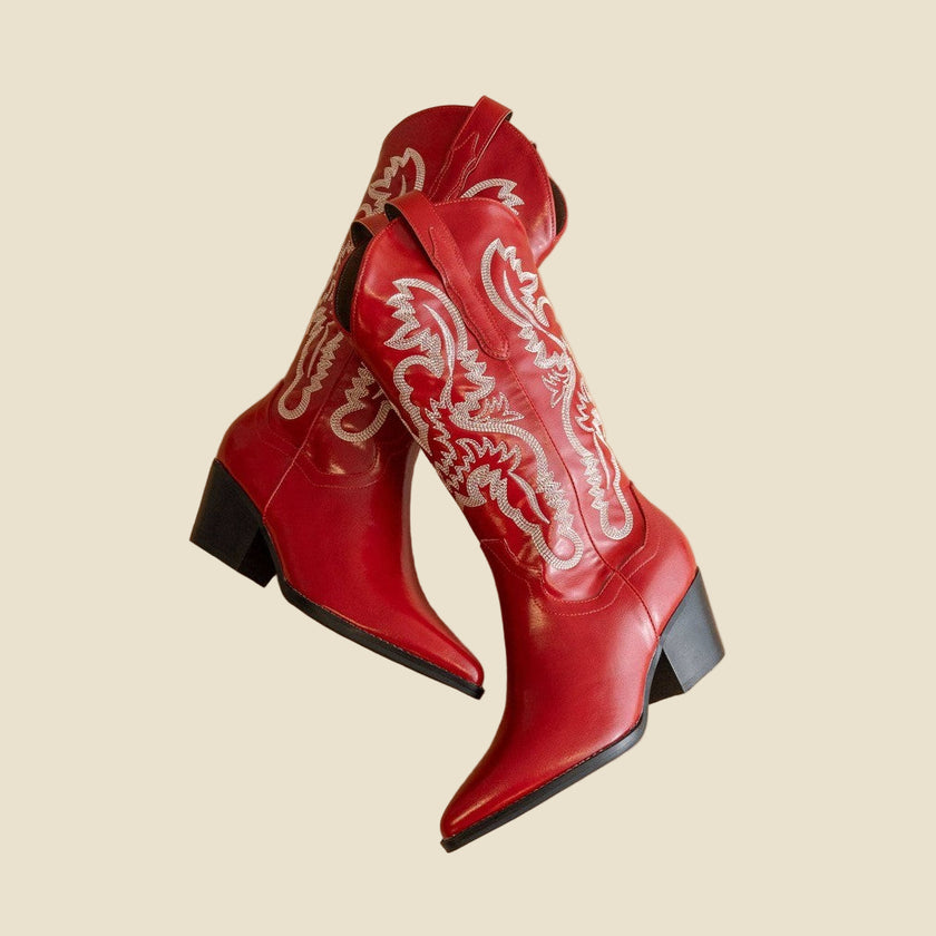 The Amaya Cherry Classic Western Boot