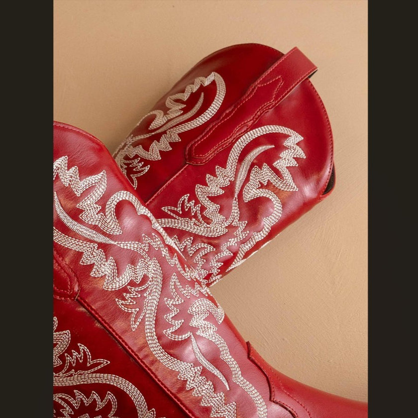 The Amaya Cherry Classic Western Boot