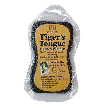 Tiger's Tongue Horse Groomer in vacuum packed packaging.