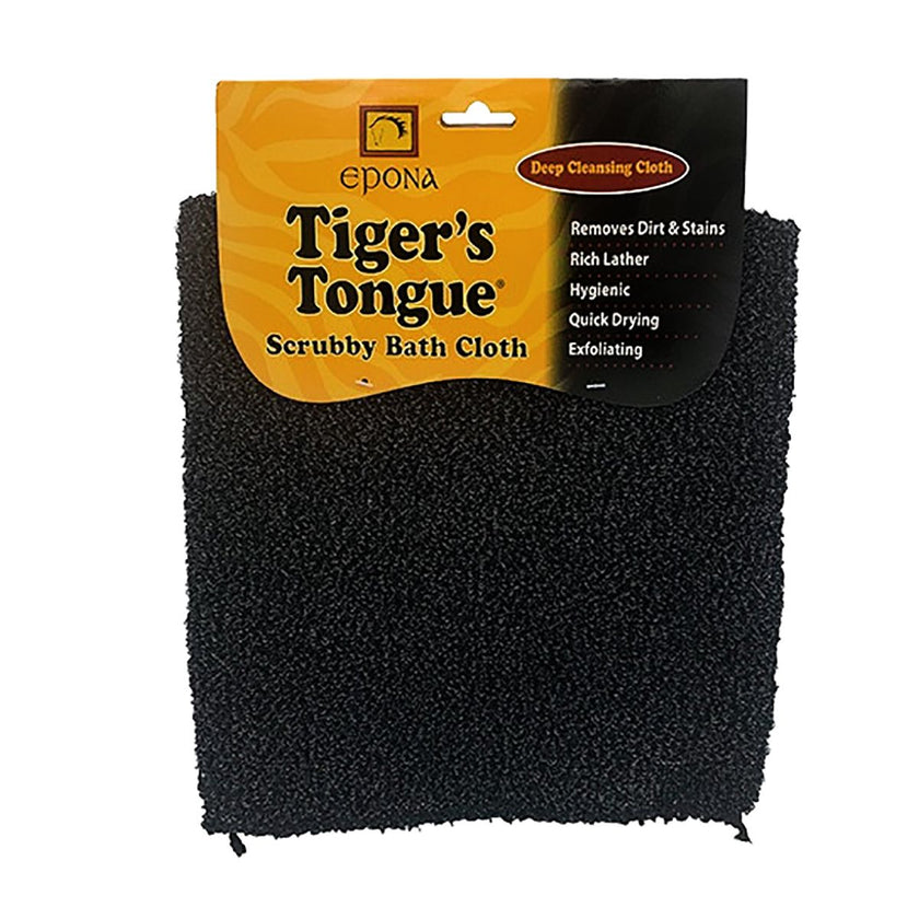 Tiger's Tongue black Scrubby Bath Cloth