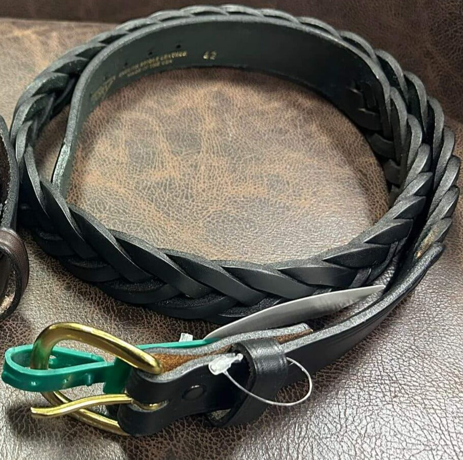 Tory Plain Braided Leather Belt