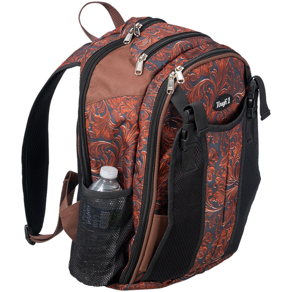Tough1 Backpack in Prints with example of mesh bottle holder