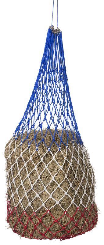 Tough1® Slow Feed Hay Net 2in Red, White, and Blue