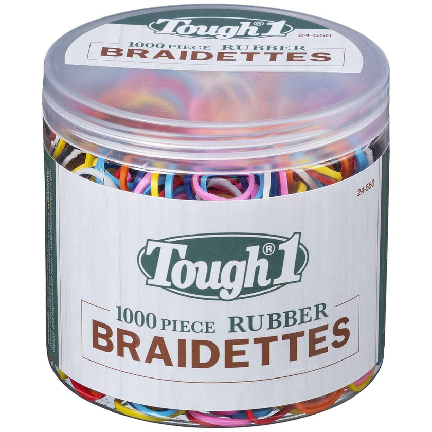 Tough1 Braidettes - 1000/Pk Rainbow