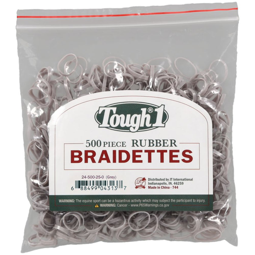 Tough1 Braidettes - 500/Pk Gray