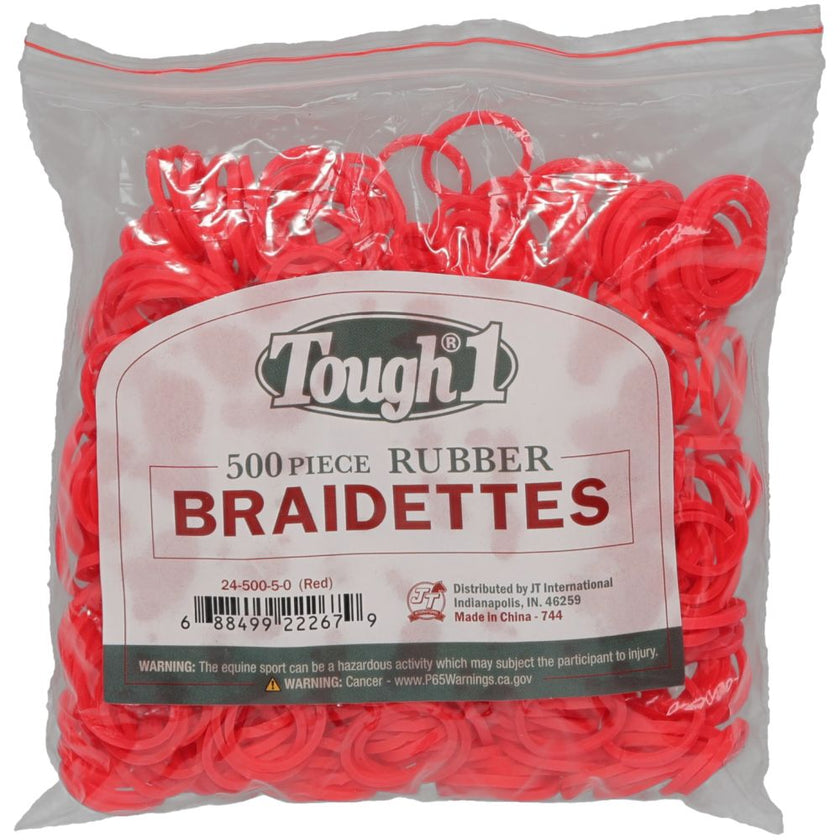 Tough1 Braidettes - 500/Pk Red