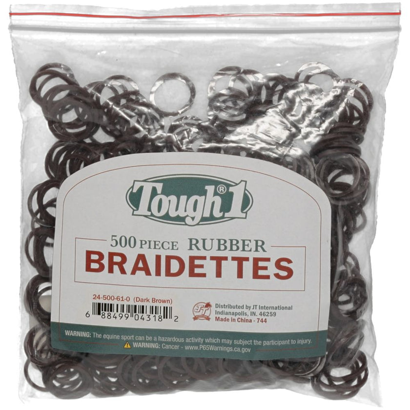Tough1 Braidettes - 500/Pk Dark Brown