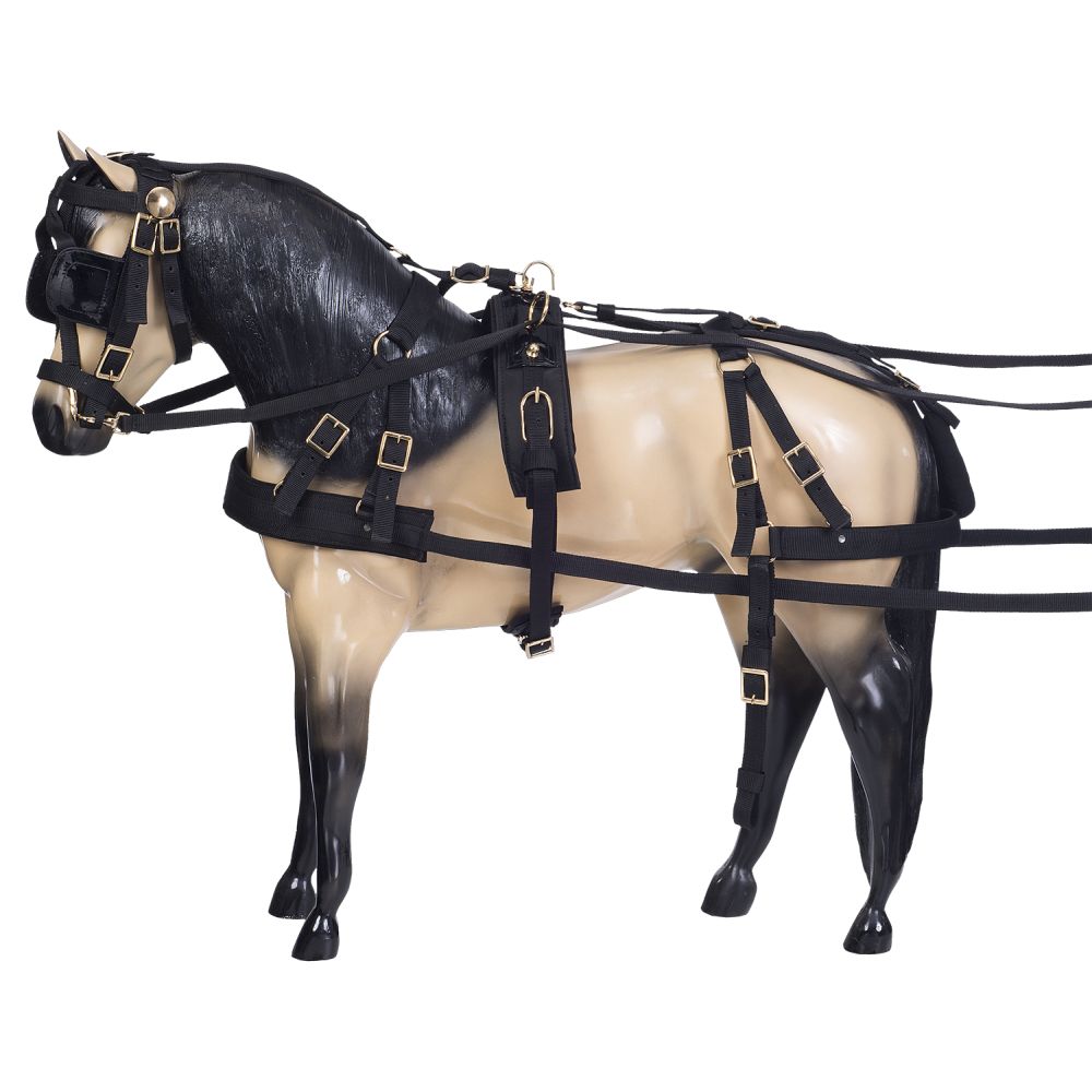 Tough1® Deluxe Nylon Pony Harness shown on model pony