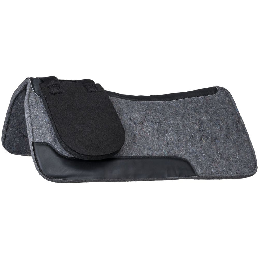 Tough1® Felt/Neoprene Wither Pad shown on a saddle pad